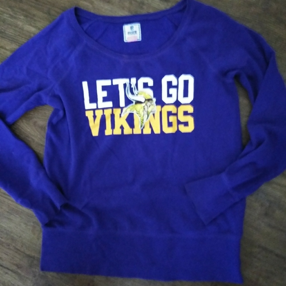 PINK NFL Vikins With Sequins LARGE